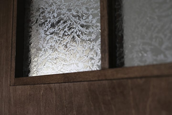 結晶柄のアンティークガラス